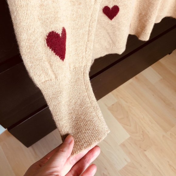 J.Crew Intarsia Heart Everyday Cashmere Sweater - Picture 5 of 8